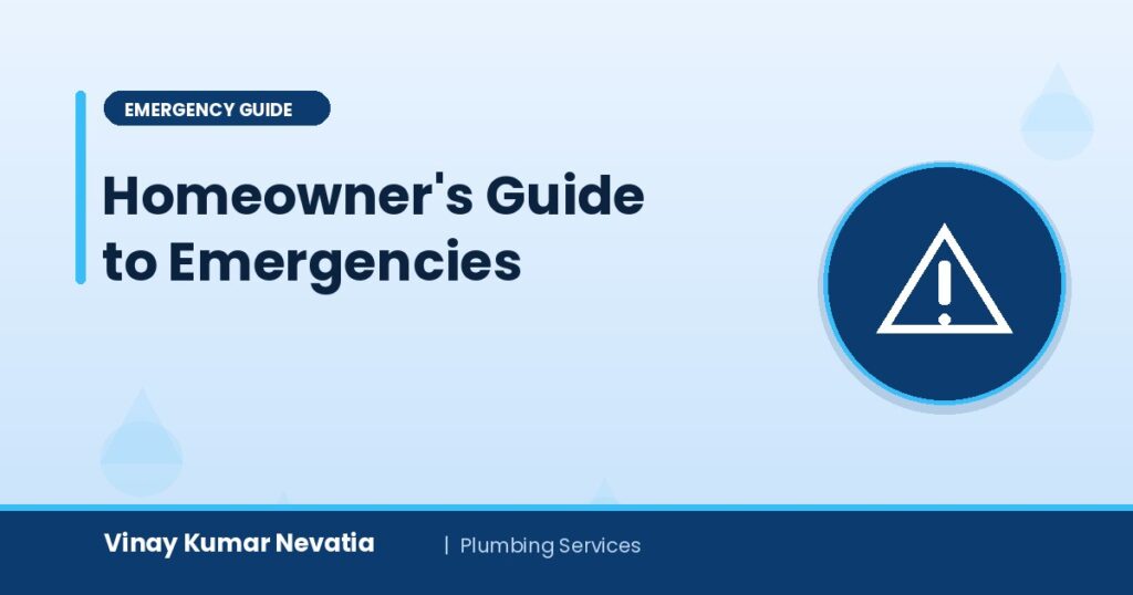 Vinay Kumar Nevatia guiding a homeowner through an emergency plumbing situation